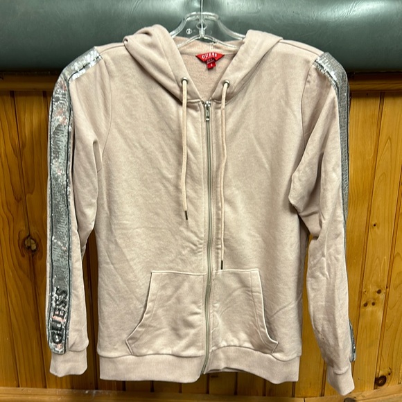 GUESS Women’s Light Pink Hoodie - Size S - Picture 1 of 4